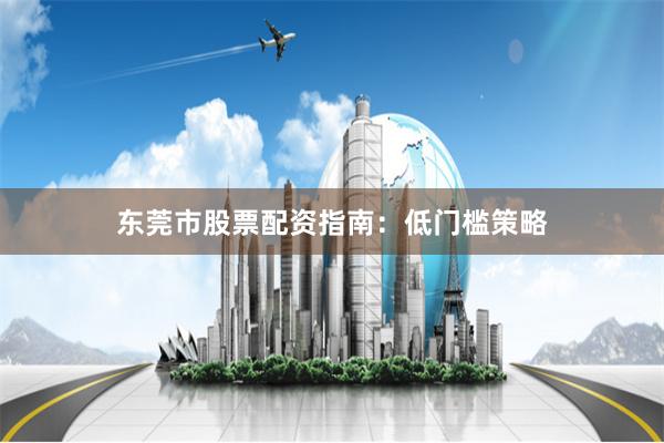 东莞市股票配资指南:低门槛策略